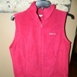 Columbia Fleece Women's Sleeveless Vest Pink XL